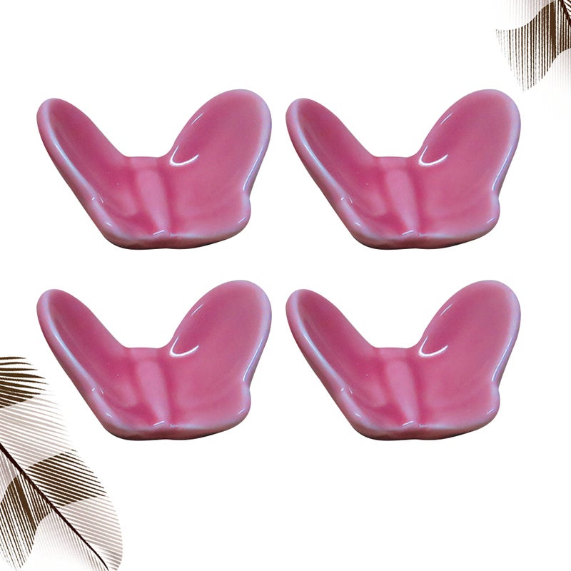 4Pcs Shaped Chopstick Rest Ceramic Chopstick Holder Practical Chopstick Rack Support - Image 5