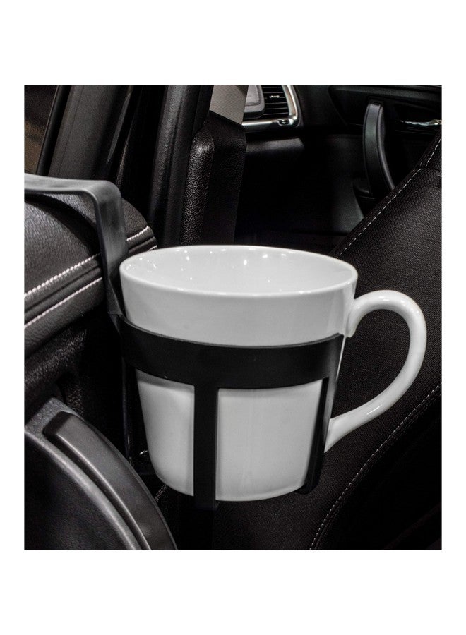 كاستوم أكسيسوريز 92200 حامل أكواب بلاستيكي كبير، أسود، قطعتين - Image 3