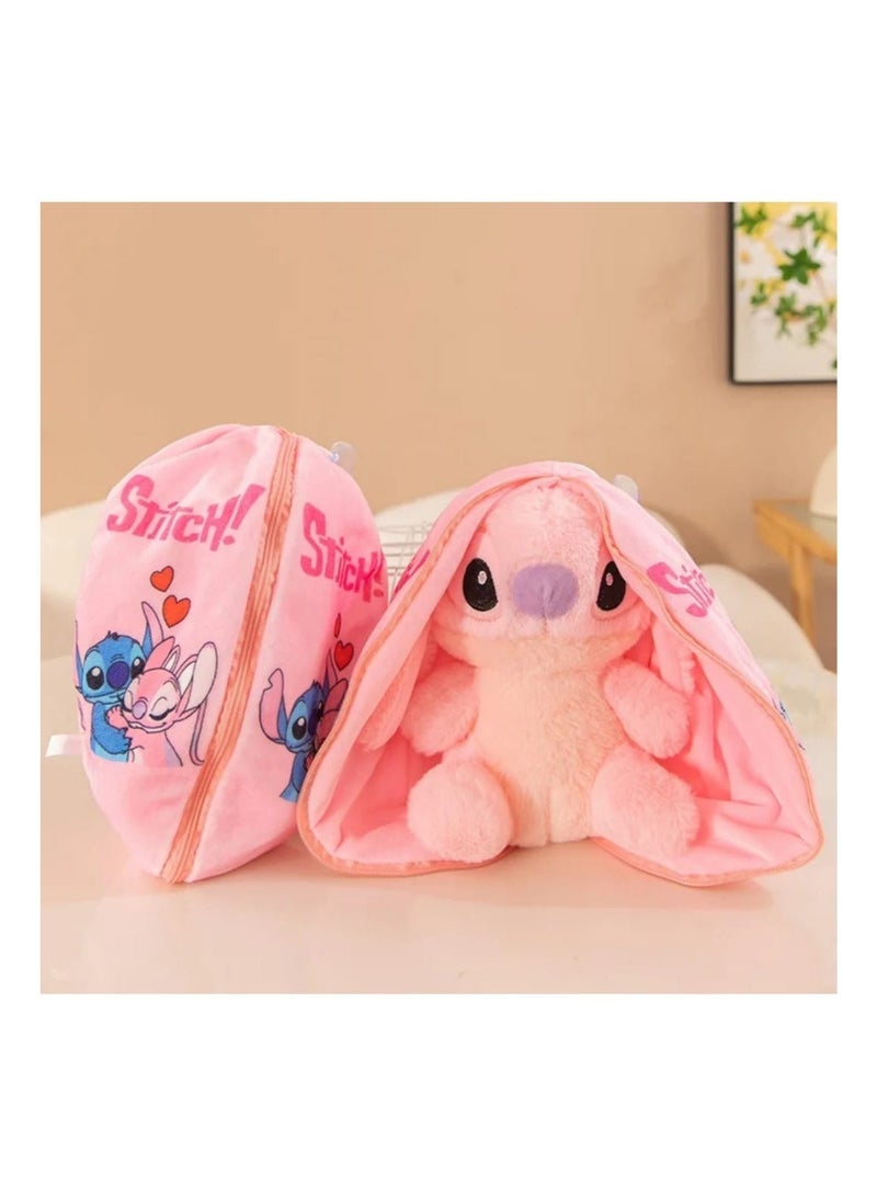 Stitch Plush Toy in Bag, Stitch Plush Toy in Zipper Bag, Stitch Plush Toy in Plush Bag, Hidden Stitch Plush Toy, Hideaway Stitch Plush Toy, Stitch Plush with Bag, Stitch Toy with Bag, Soft Stitch Plush with Bag, Stitch Stuffed Animal in Bag, Portable Stitch Plush Toy, Travel Stitch Plush Toy, Foldable Stitch Plush Toy in Bag, Surprise Stitch Plush Toy in Bag, Stitch Pillow That Transforms into a Plush Toy, Stitch Cushion Plush Toy, 2-in-1 Stitch Pillow and Plush Toy, Stitch Plush Storage Bag, Foldable Plush Toy, Hideaway Plush Toy, Stitch Character Plush with Storage Bag, Stuffed Stitch Plush in Bag, Stitch Plush Toy for Kids, Stitch Character Stuffed Toy, Stitch Gift for Kids. - Image 1