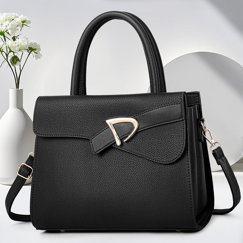 Elegant Niche Design Shoulder Bag - Versatile Handbag for Commuting, Large Capacity Crossbody - Image 3