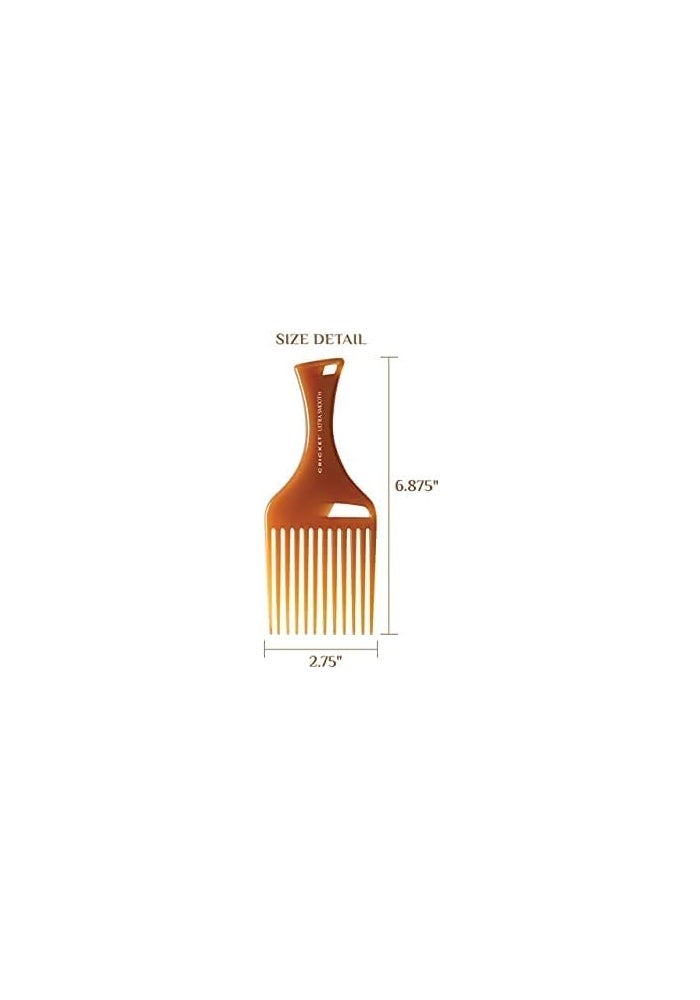 Cricket Ultra Smooth Hair Pick Comb with Argan Oil, Olive Oil, and Keratin for Frizz Control - Image 4