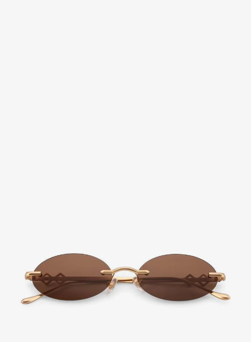 Karen Wazen  Vicky Oval Sunglasses for Women | Best Price UAE