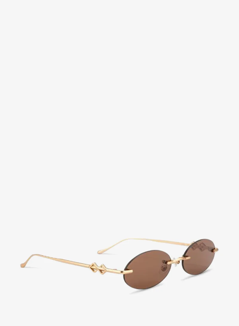 Karen Wazen  Vicky Oval Sunglasses for Women | Best Price UAE