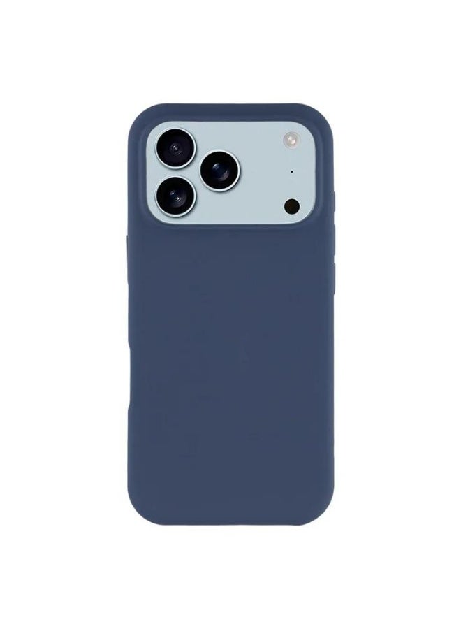 Magsafe iPhone 17 pro max Navy blue Silicone Case with Universal phone lanyard  random color - - Image 1