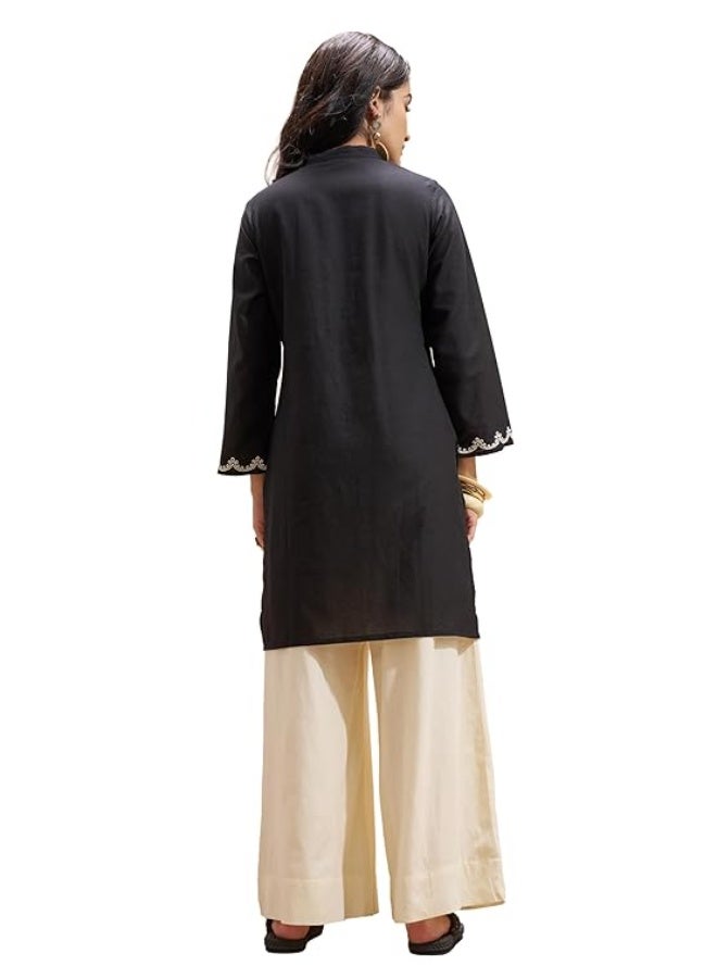 Vishudh Women Kurta BLACK (M) - Image 2
