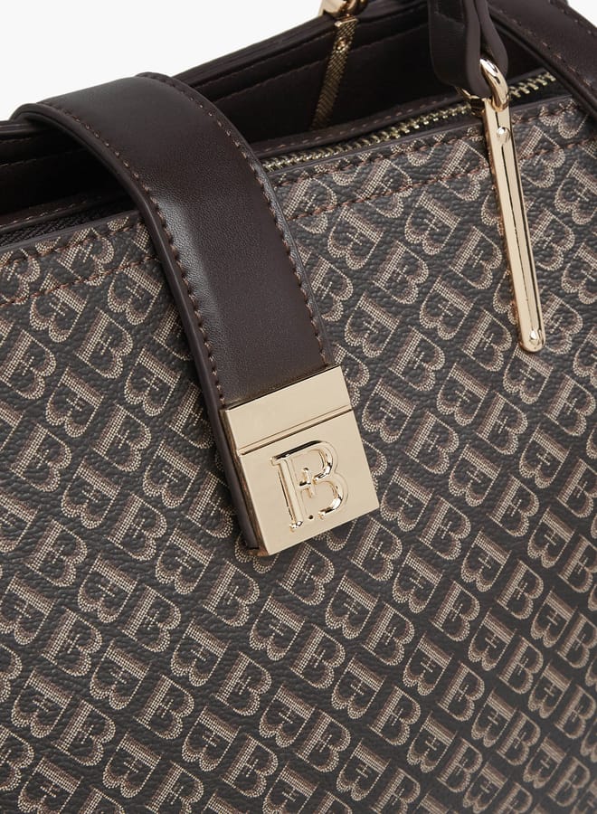 Flora Bella By Shoexpress Womens Textured Tote Bag With Snap Button Closure And Detachable Strap  - Image 4
