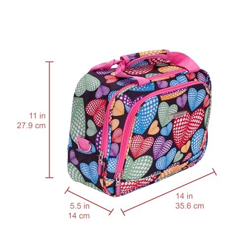 Rockland Fashion Softside Upright Luggage Set, Expandable,New Heart, 2-Piece (14/19) - Image 5