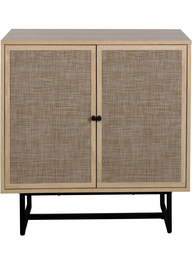 Generic - Nathan James  Kova Entryway, Sideboard Buffet Storage, Set Of 5, Light Oak/Black - Image 1