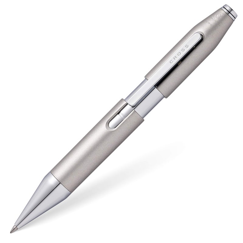 Cross X Refillable Gel Ink Rollerball Pen, Chrome Appointments, Includes Includes Premium Gift Box - Graphite Grey - Image 1
