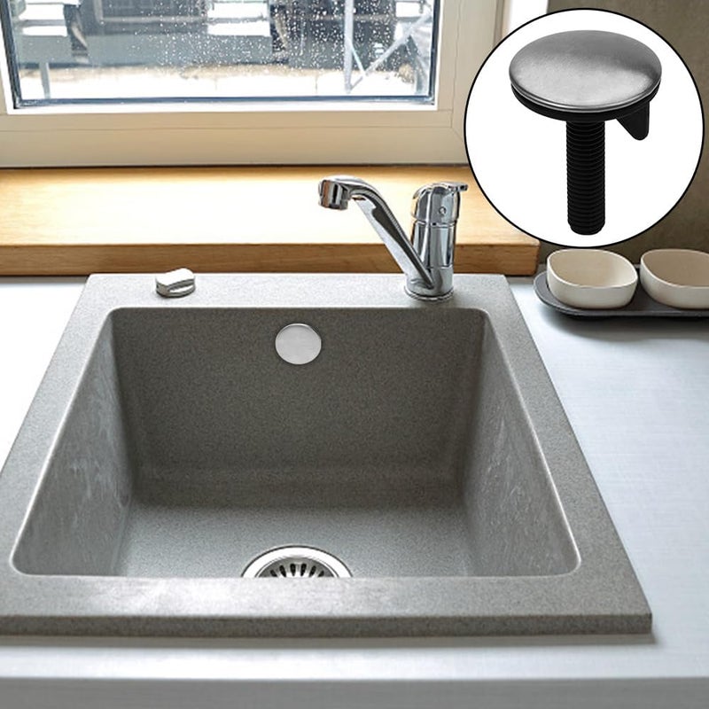 4 Pieces Kitchen Sink Hole Cover, Metal Spray Hole Cover, Bathroom Sink Cover, Stainless Steel Metal Basin Stopper Cover - Image 4