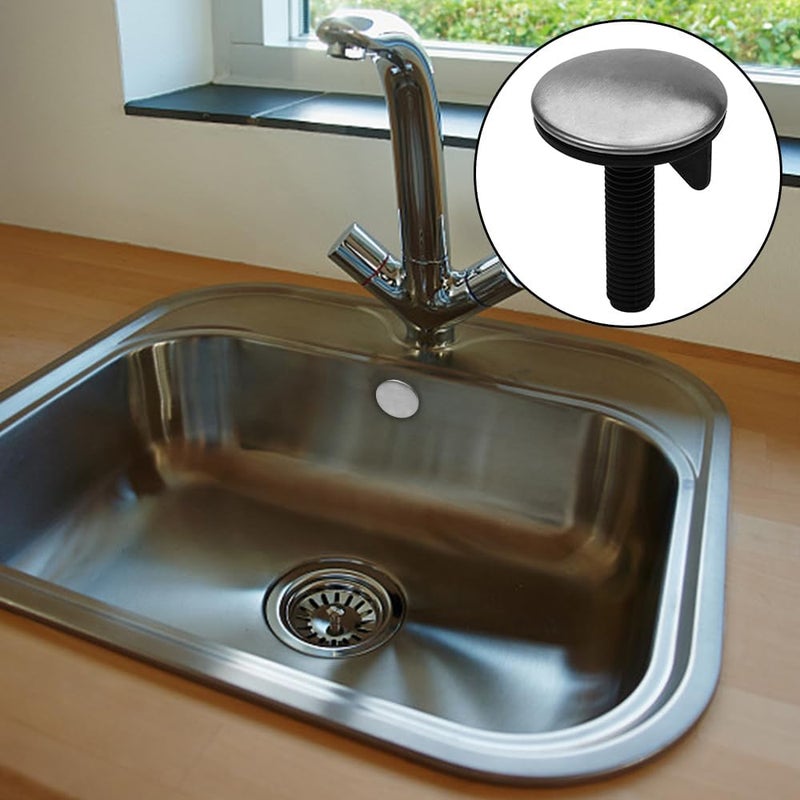 4 Pieces Kitchen Sink Hole Cover, Metal Spray Hole Cover, Bathroom Sink Cover, Stainless Steel Metal Basin Stopper Cover - Image 5