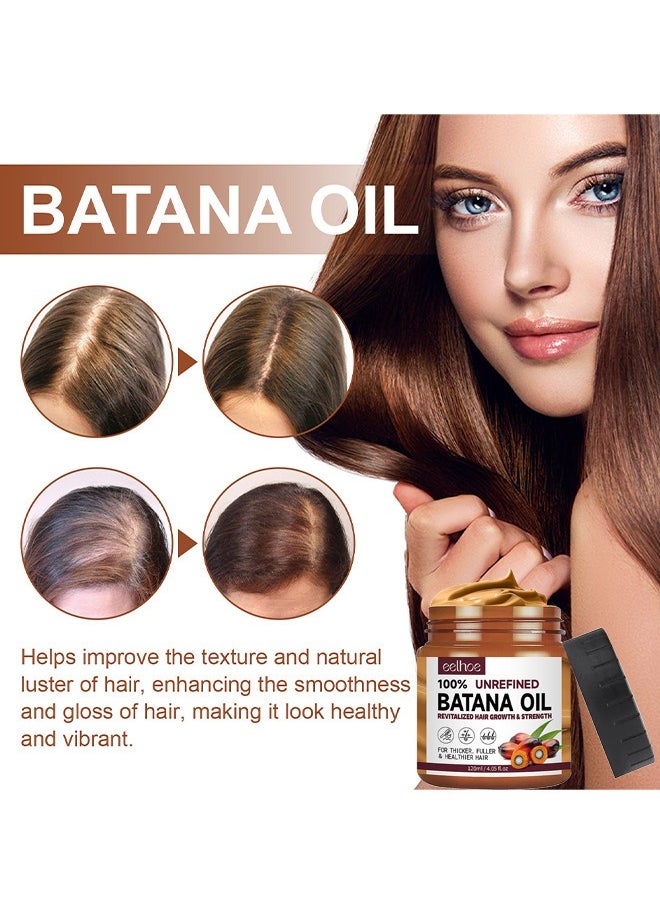 EELHOE - Batana Oil For Hair Growth Healthier Thicker Fuller Hair, Batana Oil, Batana Oil For Hair Growth, Batana Oil Organic, Batana Oil Organic For Healthy Hair, Batana Oil Hair Mask, 120ML - Image 1