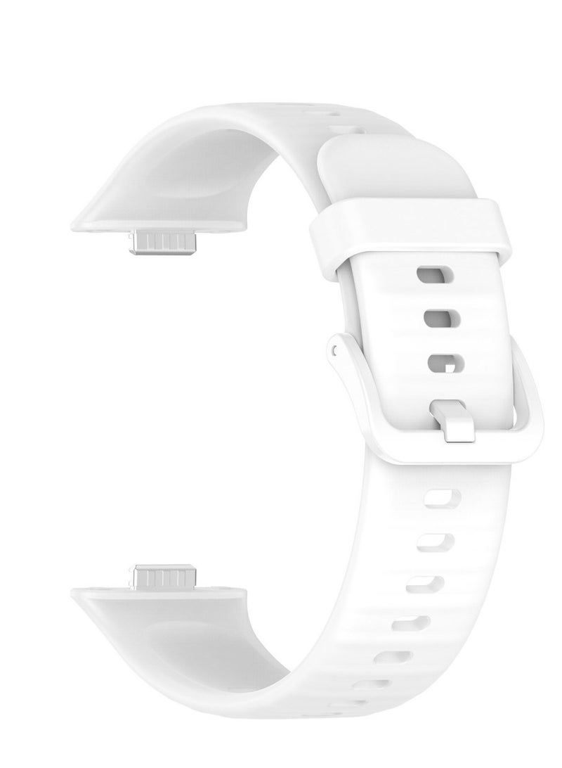 Sport Silicone Strap For Huawei Watch Fit 3 (2024) Bracelet White - Image 1