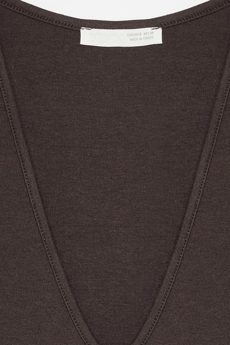 Dilvin Black DILVIN Sleeveless Slim-Fit U-Neck Bodysuit for Women | Best Price UAE