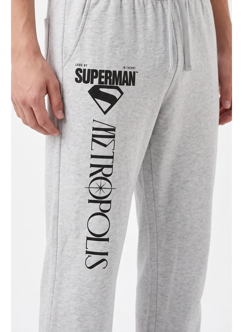 Warner Bros.  Warner Bros. Superman Men's Pyjama Set | Official Superman T-Shirt & Lounge Pants Sleepwear Set | Comfortable Cotton Nightwear for Men | Superhero Loungewear & Pajama Set for Men | Best Price UAE