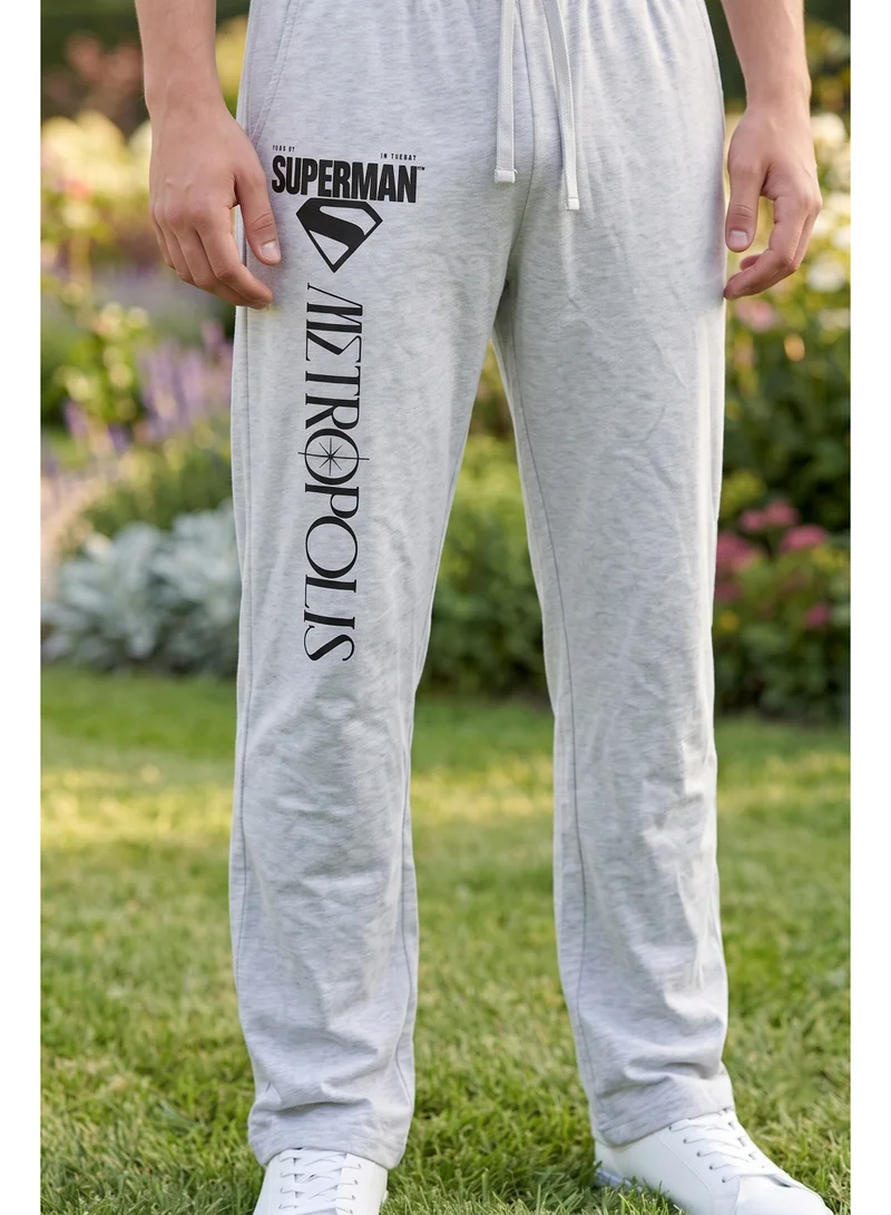 Warner Bros.  Warner Bros. Superman Men's Pyjama Set | Official Superman T-Shirt & Lounge Pants Sleepwear Set | Comfortable Cotton Nightwear for Men | Superhero Loungewear & Pajama Set for Men | Best Price UAE