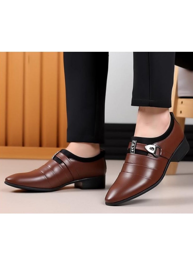KUYING - New Men's Business Leather Shoes - Image 1