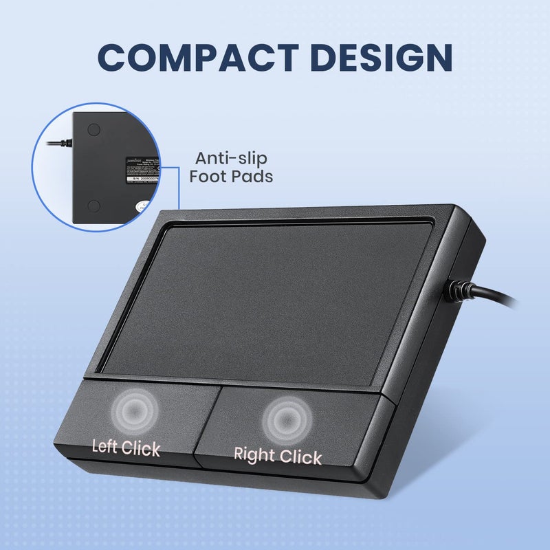 Perixx PERIPAD-504 Wired USB Touchpad, Portable Trackpad for Desktop and Laptop User, Large Size,Big - Image 3