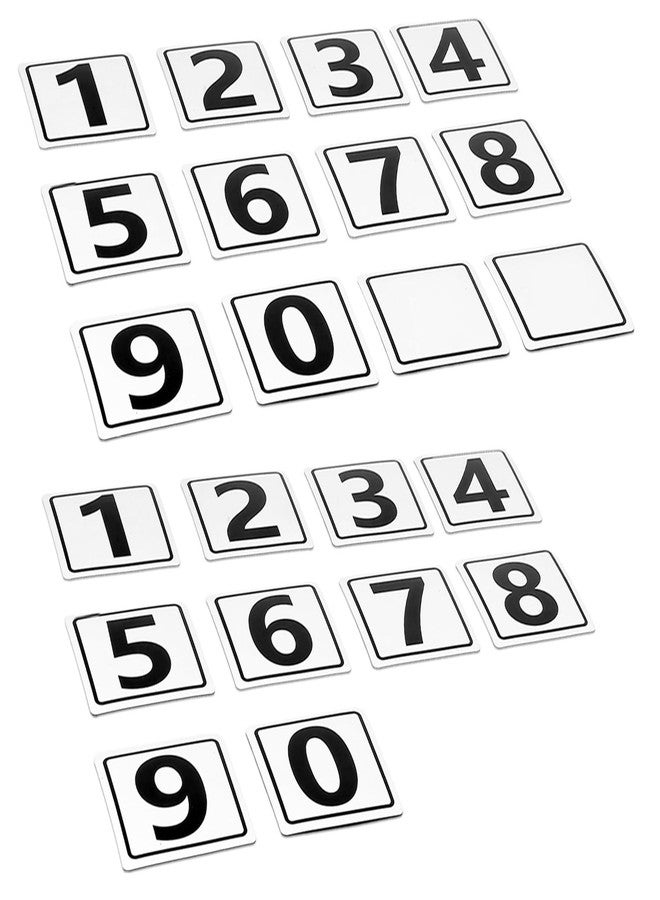 STTMGN 1~10 Number Magnets, Educational Magnetic Number(Small Size Magnet Numbers 20 Pieces+2 Backup Blank Magnets, 1.5x1.5") - Image 1
