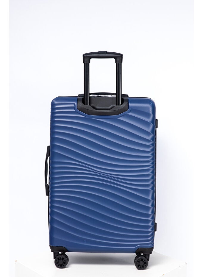Space Luggage Set, ABS Material including Carry On Cabin Sizes, 14/20/24/28 Inches, Dark blue - Image 5