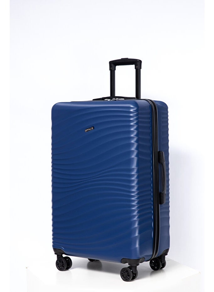 Space Luggage Set, ABS Material including Carry On Cabin Sizes, 14/20/24/28 Inches, Dark blue - Image 2