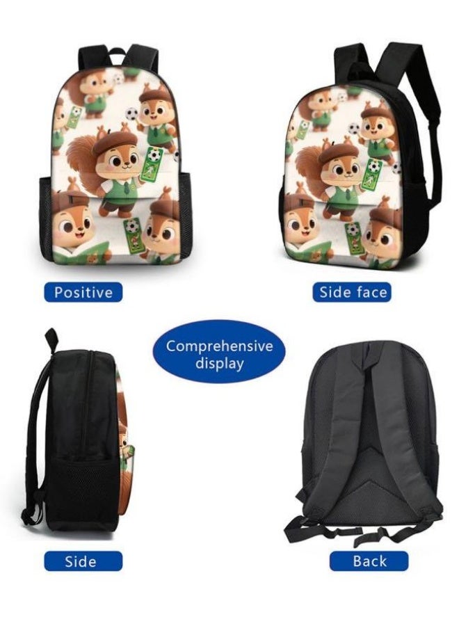 Bright Li Fire Fashion is unlimited! Cartoon bag three-piece set, suitable for a variety of scenes for students and teenagers (available for students, children, friends on outings, mountain climbing, school, etc.) - 54 - Image 3