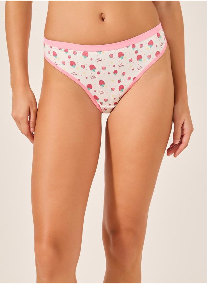 Styli Pack of 5 - Fruit Printed Bikini Briefs  - Image 2