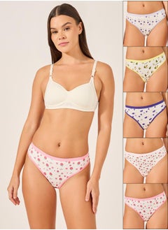 Styli Pack of 5 - Fruit Printed Bikini Briefs  - Image 1