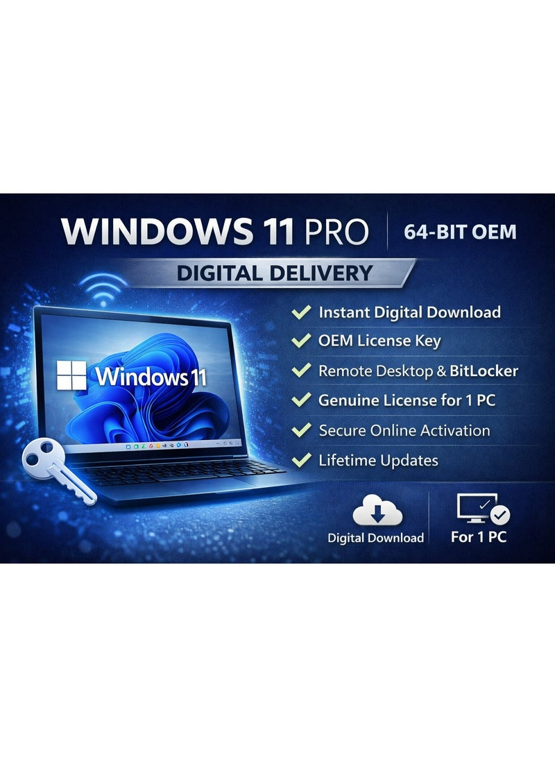 مايكروسوفت ويندوز 11 بروفيشنال 64 بت OEM | تسليم رقمي - Image 3