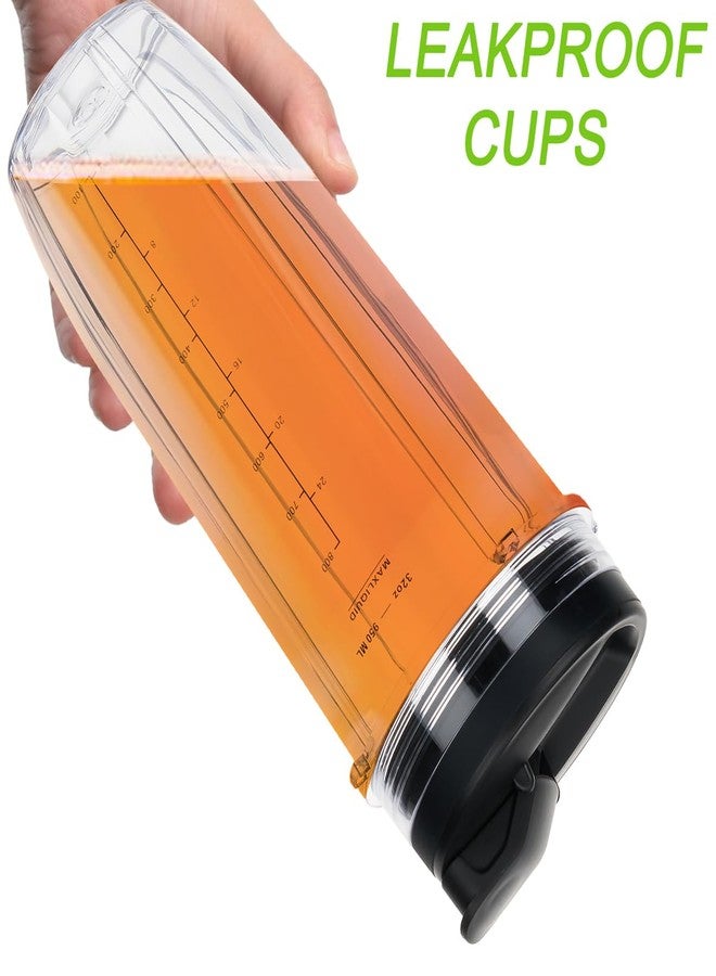 ABTER Replacement 32oz Blender Cup with Sip & Seal Lid For Nutri Ninja BL450 BL454 Bl455 BL456 BL480 BL481 BL482 BL490 BL640 BL642 BL682 SS101 SS401 SS351 Nutri Ninja Auto IQ Series Blenders, 2-Pack … - Image 3