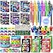 SNLN Video Game Party Favors Gamer Birthday Supplies Kids Notebook Invisible Ink Pen Paper Bag Silicone Bracelet Stamper Keychain Glow Tattoo Sticker Gaming Game On Party Favors Goodie Stuffers Decor - Image 3