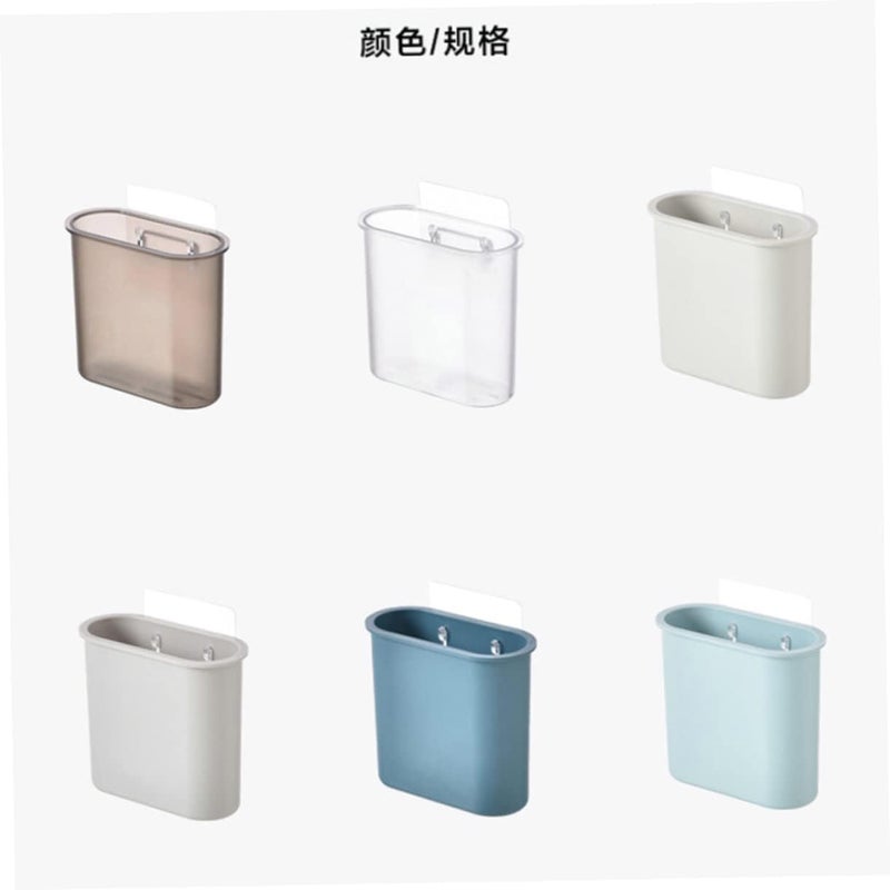VOSAREA Punch Toothbrush Cup Bathroom Shelf Transparent Black Wall Mounted Holder for Toothbrush Toothpaste Trimmer Storage Organizer Easy Installation - Image 4