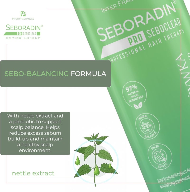 Seboradin Hair Conditioner for Greasy Hair  Lightweight  Cleaning and Moisture  Pro Seboclear 400 ml - Image 2
