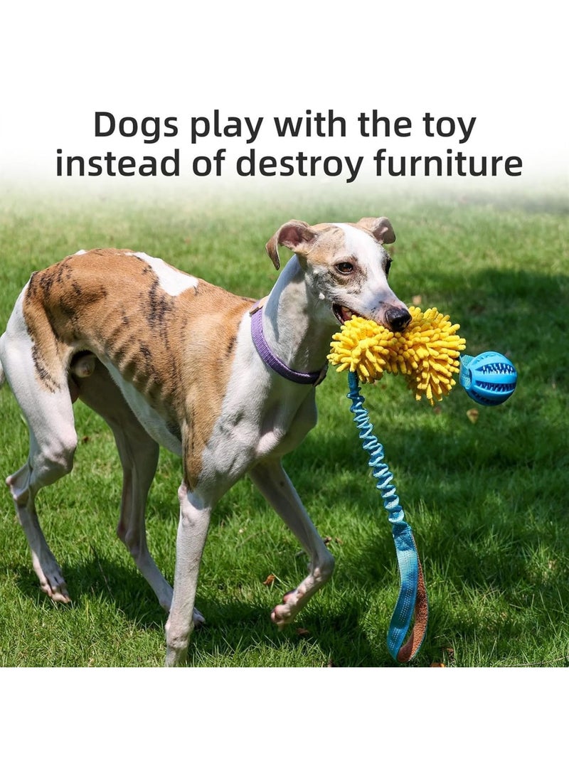 SOLARAE Dog Toy Multipurpose Rope Toy, Tough Chew Tug Toy, Squeaky Training Dog Rope Teeth Grinding Cleaning Toy for Puppies Play and Dentall Care Benefits NONPROFIT Dog Rescue - Image 2