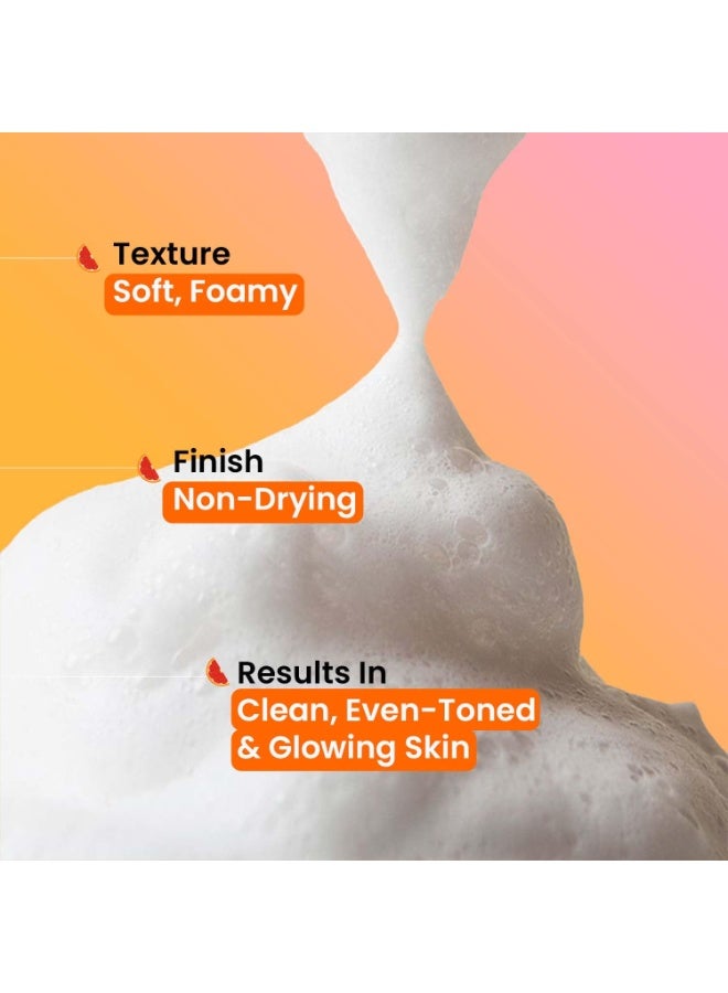 Dot & Key Vitamin C Super Bright Foaming Face Wash For Dull Pigmented Skin|with Triple Vitamin C, blood Orange Papaya | sulphate Free | for All Skin Types | for Women Men | travel Edition - 80ml - Image 5