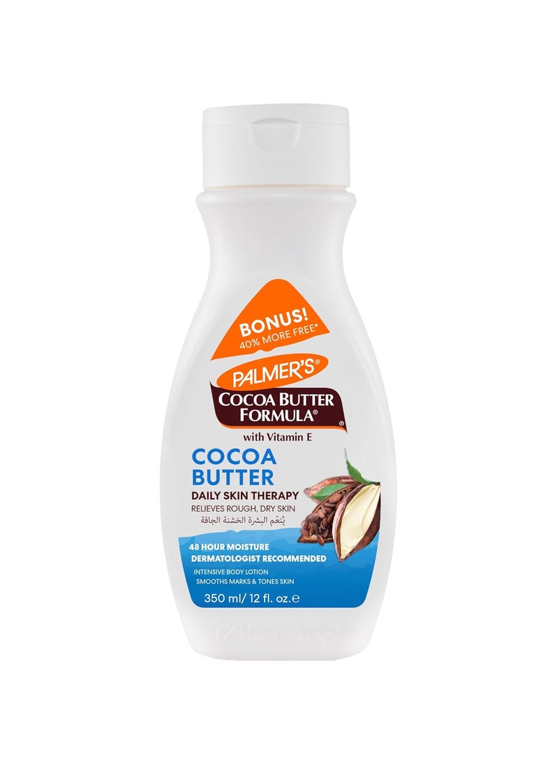 PALMER'S Palmers Cocoa Butter Formula Daily Skin Therapy Cocoa Butter Body Lotion for Dry Skin Hand  Body Moisturizer Flip Cap Bottle 85 Oz Pack of 1 