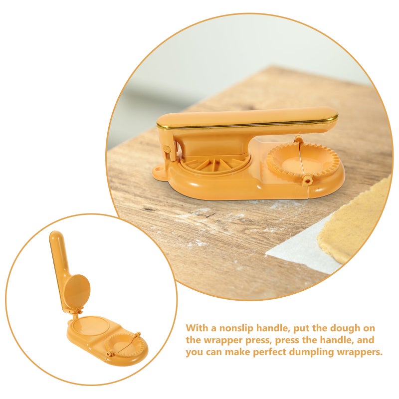 2pcs Dumpling Skin Making Mould Dumpling Press Mold Manual Dumpling Press 2-in-1 Dumplings Mold - Image 3