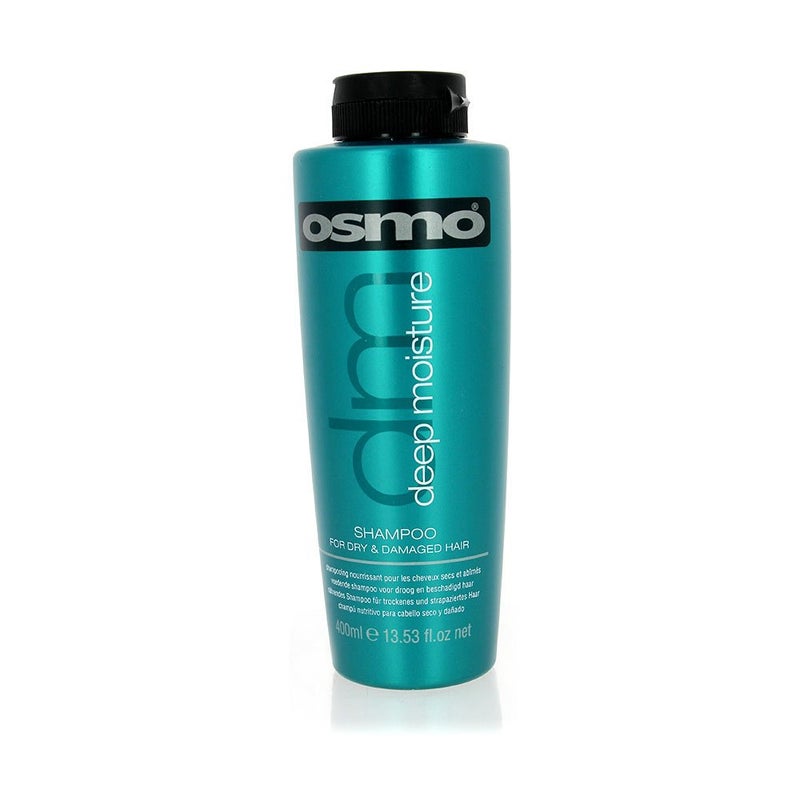 Osmo Deep Moisture Shampoo to Quench Your Hair with a Drench of Moisture, Tame Fiz and Smooth Your Hair with Ylang Ylang, Patchouli Oil and Panthenol Pro Vitamin B5, 400ml