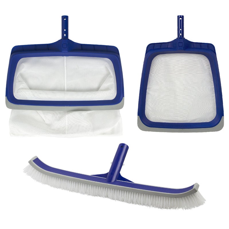 Poolmaster 20001 Deluxe Heavy Duty Vinyl Liner Swimming Maintenance Cleaning Kit for Above or InGround Pools Blue - Image 2