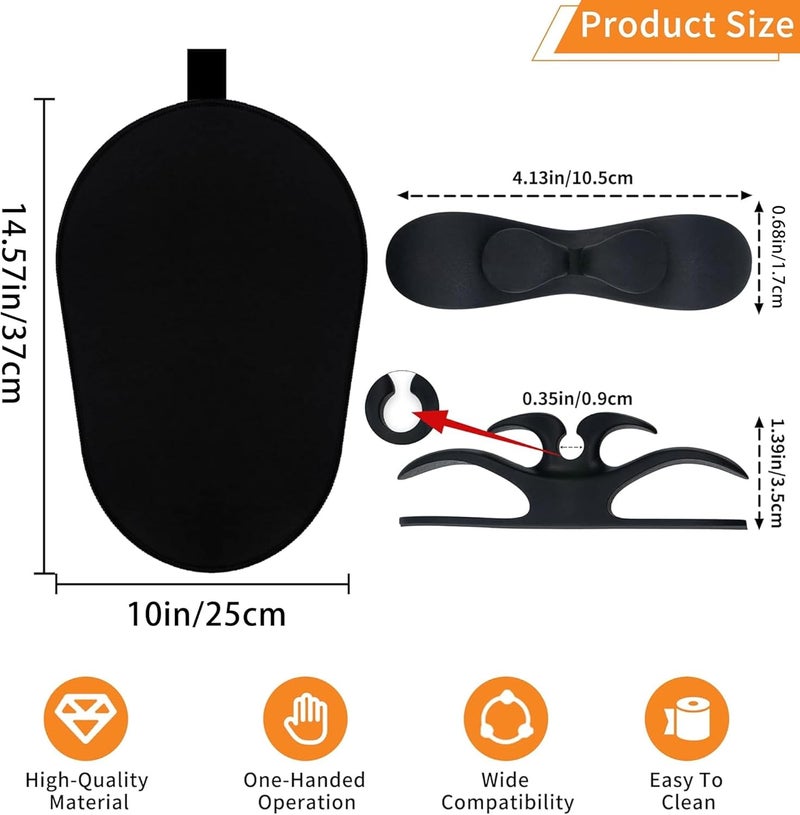 KIDOT Sliding Mat for Kitchenaid Mixer with 2 Black Kitchen Accessories, Mover Slider Mat Pad for 5-8 Qt Bowl-Lift Stand Mixer, Kitchen Appliance Slider Mat Compatible with Professional 600 Stand Mixer - Image 3