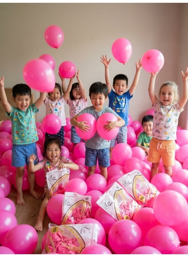 High-quality pink balloon set for party decoration, 100 pieces - Image 2