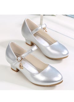 Generic New style girls high heel princess shoes performance leather shoes  - Image 3