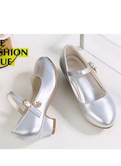Generic New style girls high heel princess shoes performance leather shoes  - Image 4