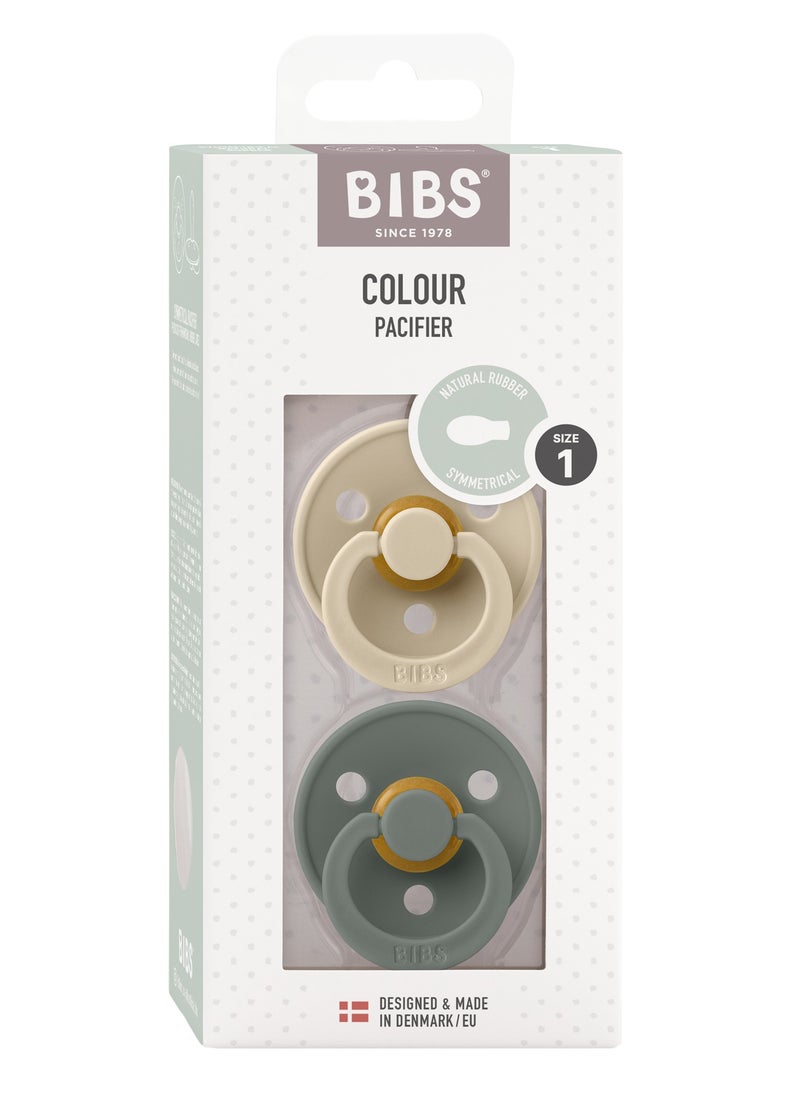 BIBS BIBS Pacifier Colour Symmetric Pack of 2 Size 1 (0-6 months)  - Image 1