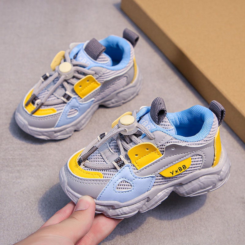 2024 Girls Breathable Mesh Sports Shoes Blue - Image 1