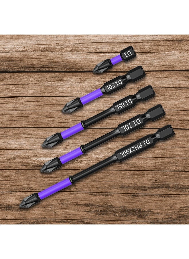 Chabeia Strong Magnetic Cross Screwdriver Bits D1 High Hardness Anti-shock Batch Head Non-slip Impact Driver Bit Sets for Power Drilling - Image 2