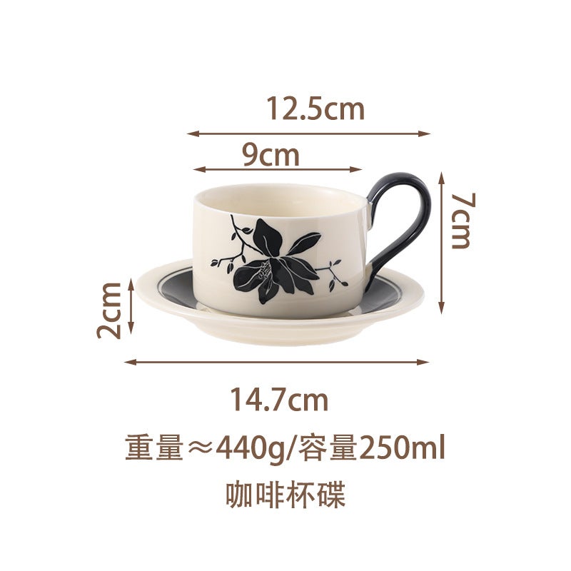 High-Looking Mid-Century Style Tableware Bowls And Plates Set Underglaze Color Plates Dinner Plates Ceramic Dishes Household Soup Bowls Eating Bowls - Image 1