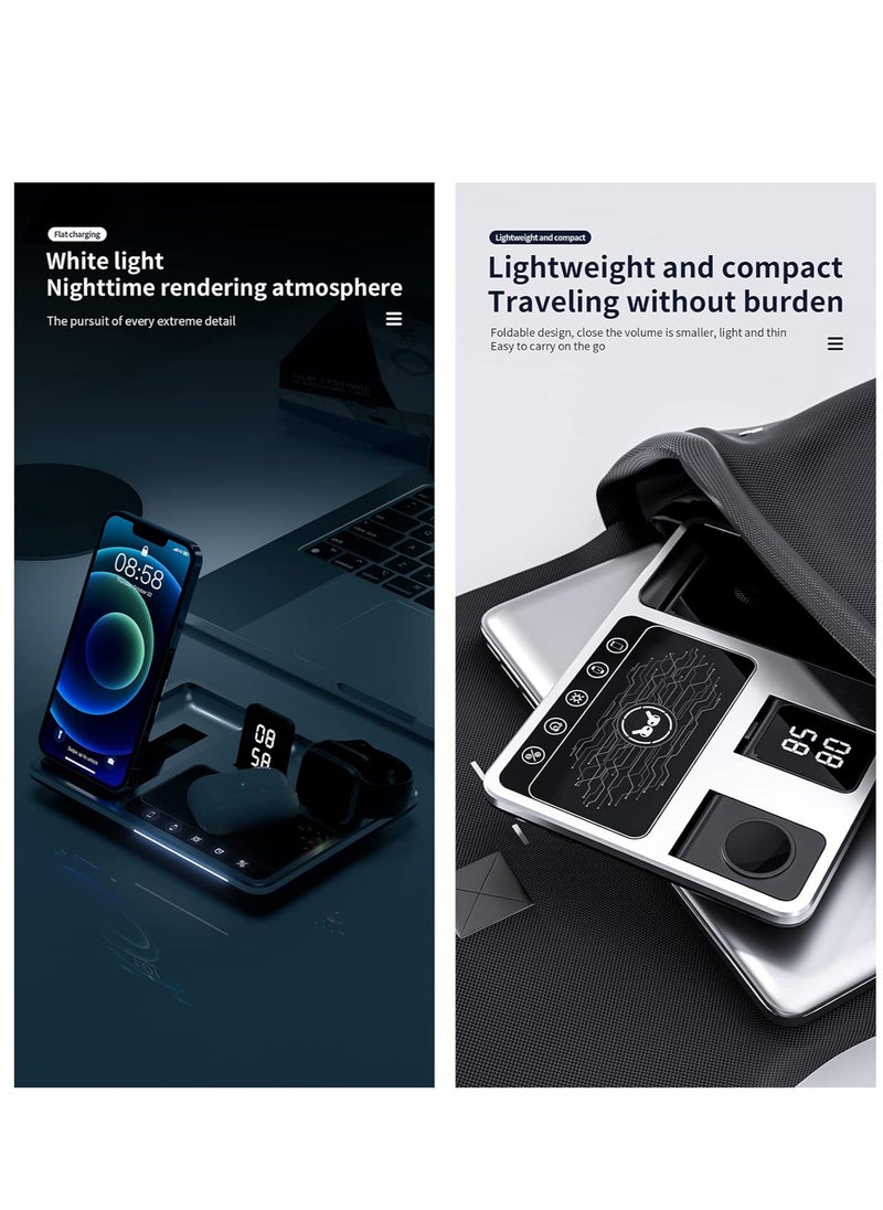 Generic R11 4 in 1 Wireless Charger Qi Wireless Fast Charging Stand  - Image 2