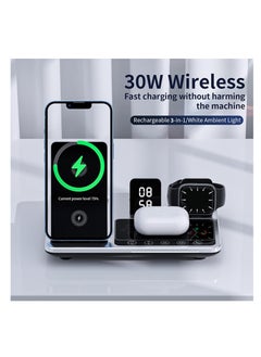 Generic R11 4 in 1 Wireless Charger Qi Wireless Fast Charging Stand  - Image 2