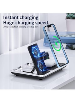 Generic R11 4 in 1 Wireless Charger Qi Wireless Fast Charging Stand  - Image 3